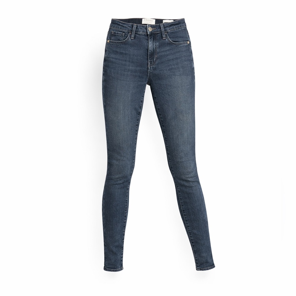 Frame Denim Women’s Le Skinny de Jeanne Jeans Size 26 Faded Black - Picture 1 of 9